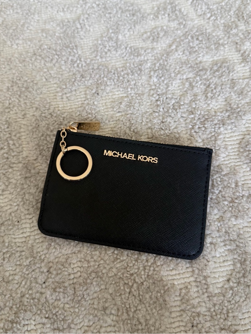 Michael Kors Small MK Signature Coinpouch - Black - BRAND NEW